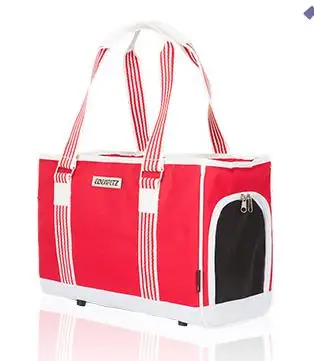 Джинсовая сумка для перевозки животных в Корейском стиле, сумка для перевозки животных, красная, синяя, зеленая, уличная маленькая собачья Сумочка для животных, товары для питомника - Цвет: Red
