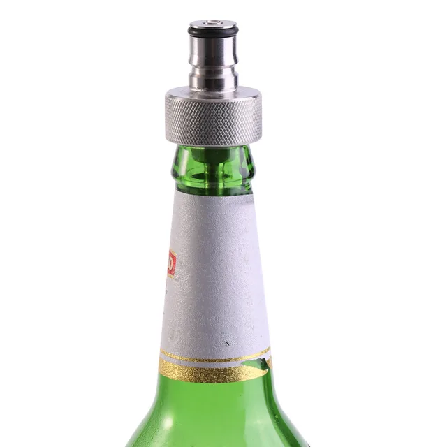 Roestvrij Staal Bier Snelle Soda Druk Fles Vullen Carbonatatie Cap Wijn Gebrouwen Bar Beer Gereedschap In Roestvrij Staal Bier Snelle Soda Druk Fles