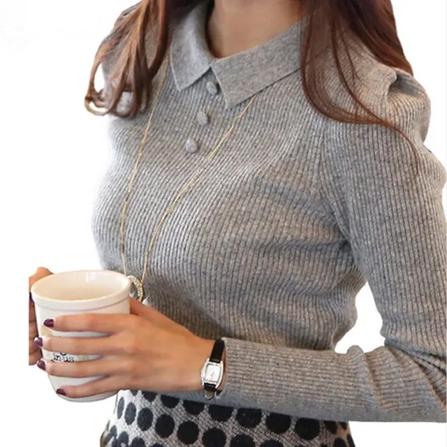 2016 New Fashion Casual Spring Autumn Women Sweater Women Solid Color