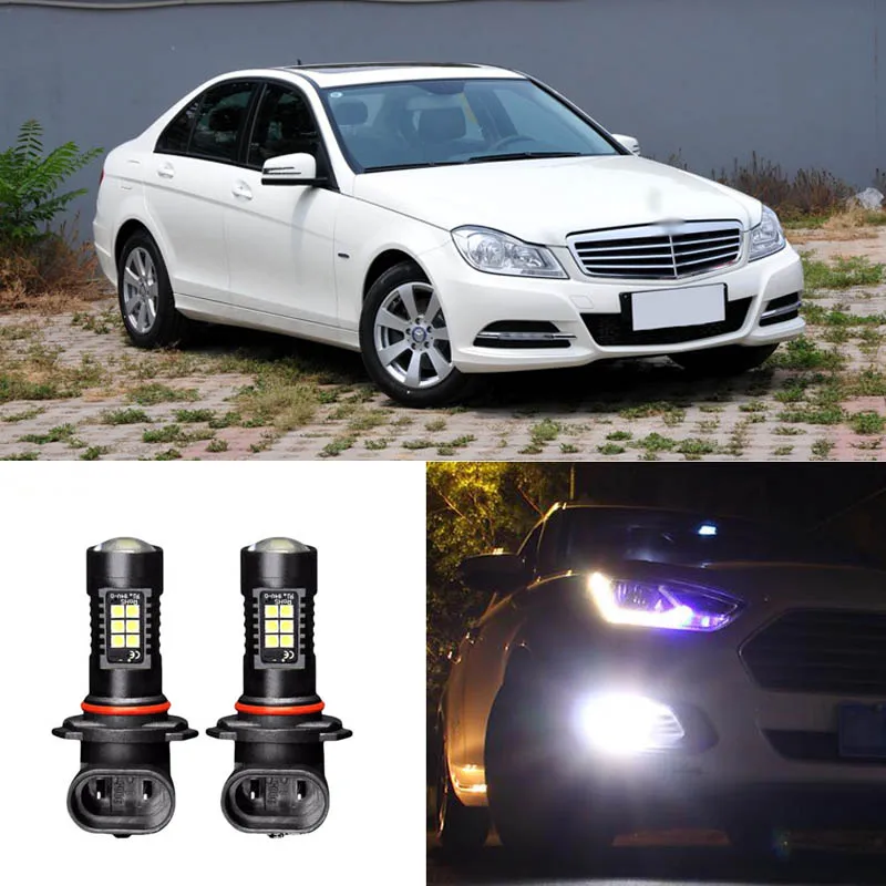 

2x Canbus H11 3030 21SMD LED DRL Daytime Running Fog Lights Bulbs Fit For Benz C180 C260 C300 2010-2013