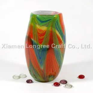 

N023-Free Shipping Christmas Promotion Colored Tall Vases Glass