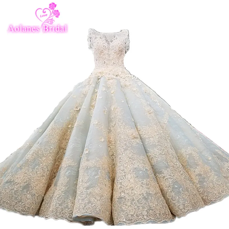 Vestido De Noiva роскошное высококачественное винтажное бальное платье с бусинами