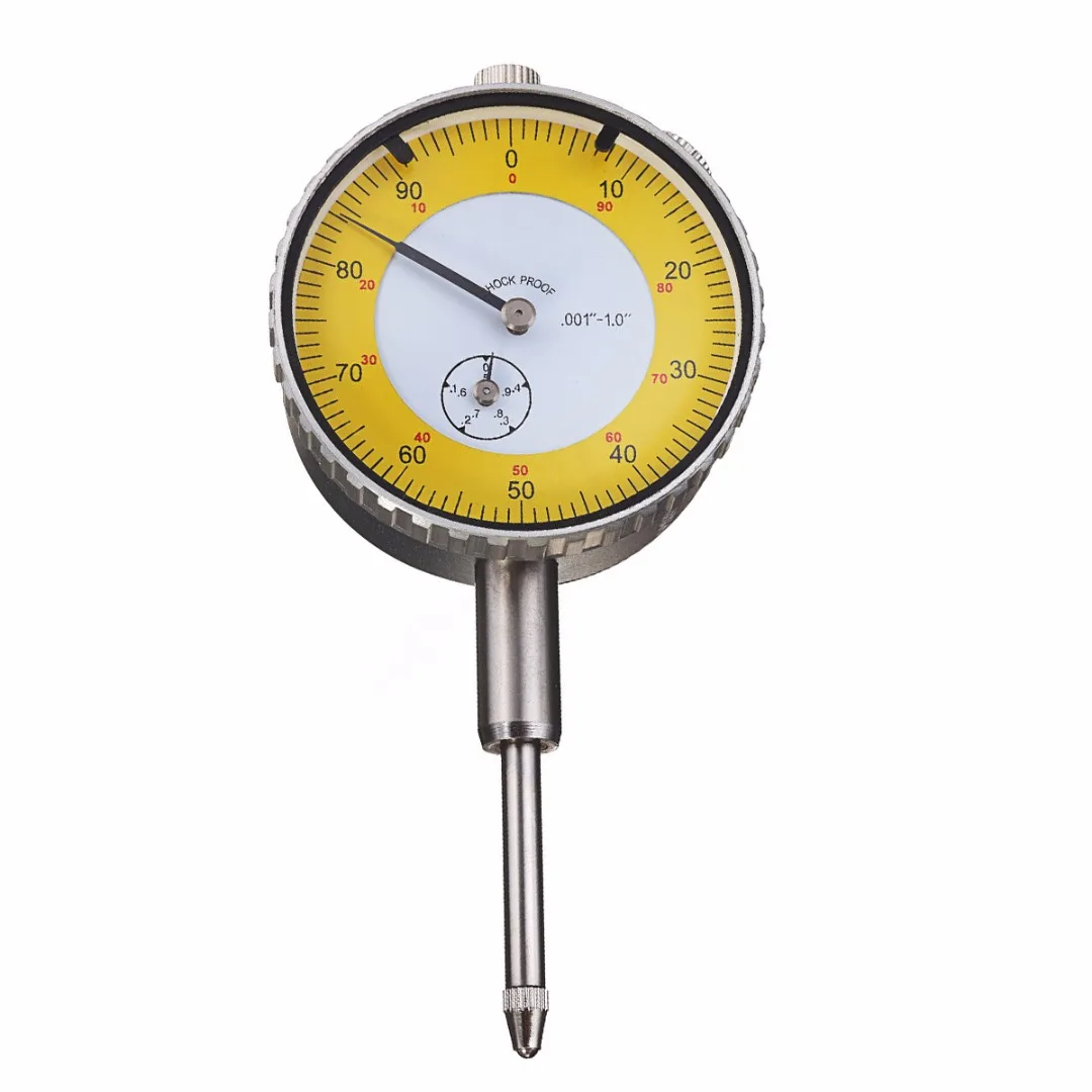

Metal Dial Test Indicator 0.001 -1.0 inch Precision Round Dial Indicator Lever Gauge Meter Measuring Gauging Tool