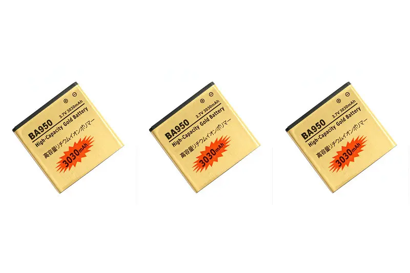 Seasonye 3 шт./лот 3030 мАч BA950 Золотая сменная батарея для ZR M36h SOL22 C5502 C5503 SO 04E AB 0300 + код