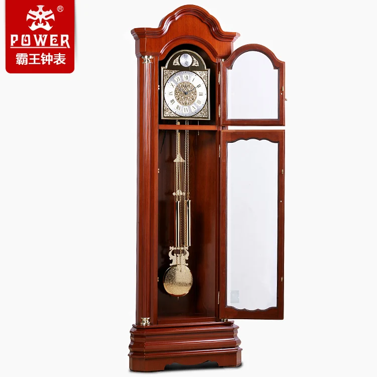 Solid Wood Grandfather Clock grandfather clock chime mechanical