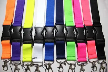 

Wholesale lot 1000pcs mix Solid color logo Neck Strap Lanyard Keychain Keyring Phone Card Badge