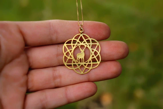 Seed And Flower Of Life Yoga Jewelry Sacred Geometry  Mandala Pendant necklace