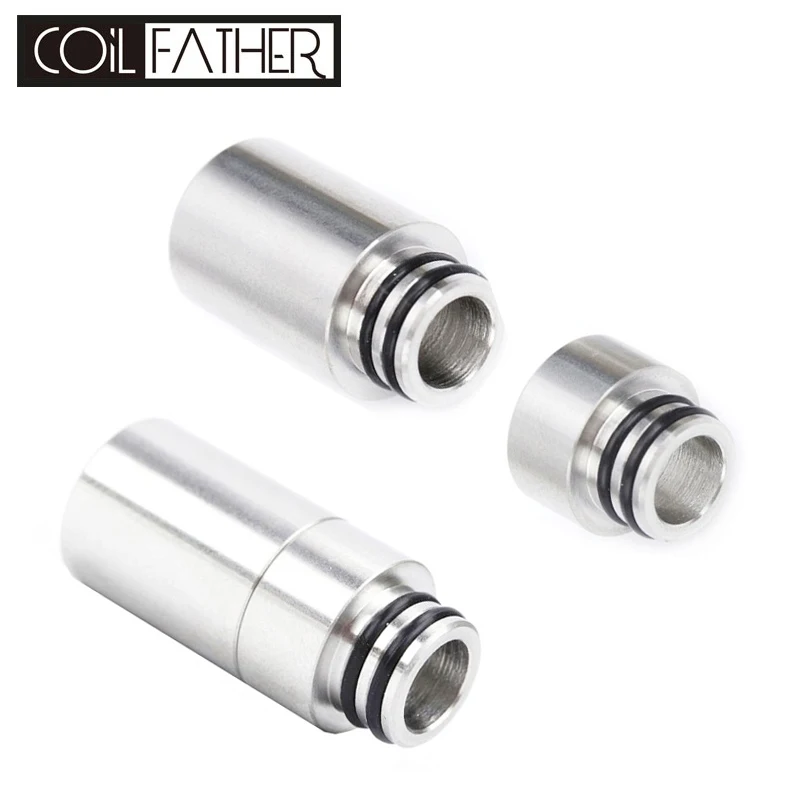 

Coil Father 510 Stainless Steel Drip Tip SS316 Material 2 in 1 For iJust S Tank Melo 3 Atomize RBA RTA E Cigarette Accessories