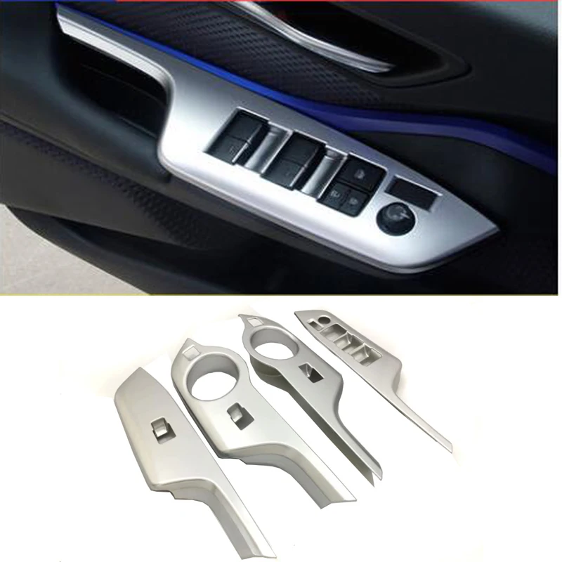 

For Toyota CHR C-HR 2016 2017 2018 LHD ABS Matte Interior Door Armrest Window Switch Buttons Cover Trim Auto Inner Accessories