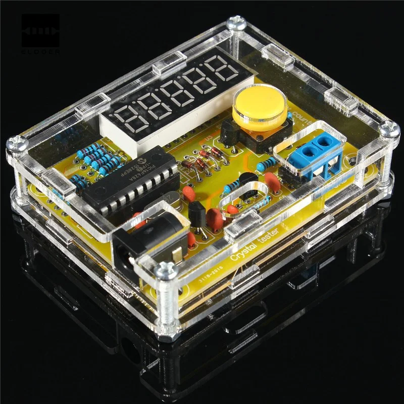 

1Hz-50MHz Crystal Oscillator Tester Frequency Counter TESTER Meter Case Best Price Durable DIY Led Kit
