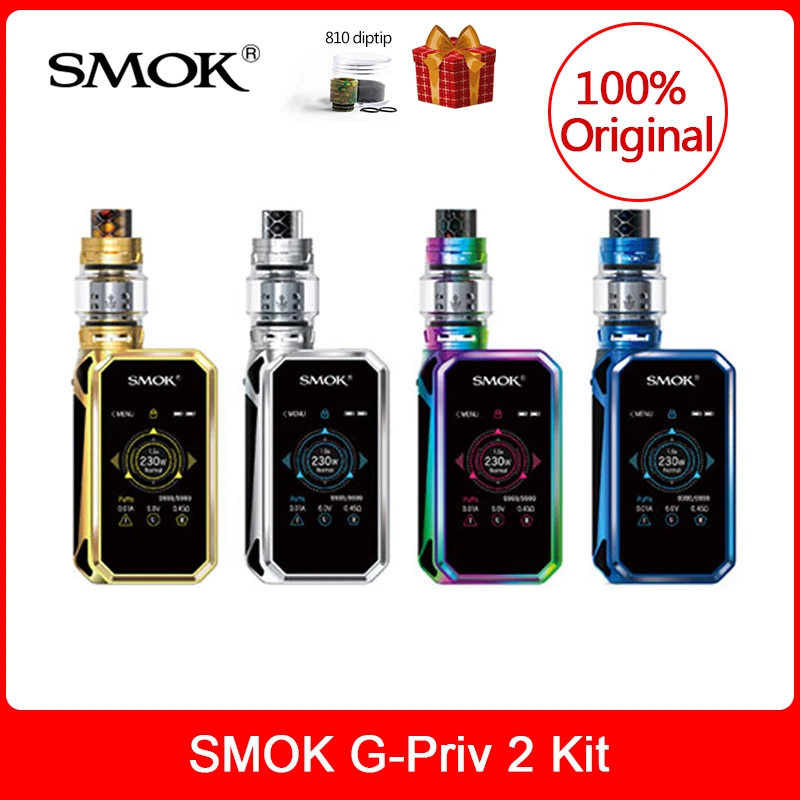 Original SMOK G-Priv 2 Kit Luxe Edition 230W 8ML with TFV12 Prince Tank Vaporizer  Electronic Cigarette Vape Kit