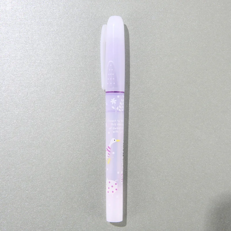 Хобби цвет флуоресцентная ручка аромат 6 цветов знак Примечание ручка живопись каракули маркер канцелярские принадлежности - Цвет: Фиолетовый