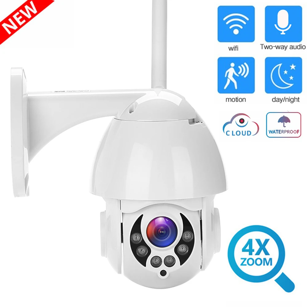 

BOBLOV IP Camera WIFI Outdoor PTZ Speed Dome CCTV Camera Wi-Fi Waterproof IP66 1080P Security Surveillance Camara Ipcam Exterior