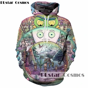 

PLstar Cosmos Hot Cartoon Fashion Hoodies Men/Women 3d Sweatshirt Print Funny rick and morty Hooded Hoodies casual Sweatshirts
