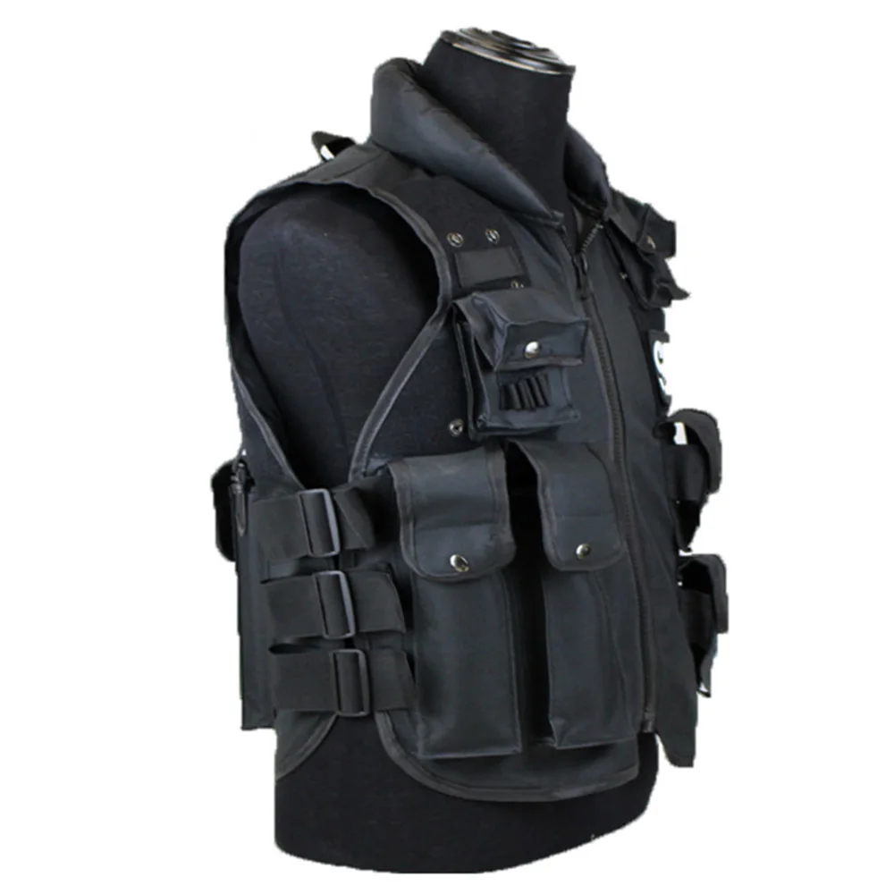 Man's Outdoor Tactical Vests Black Bulletproof Tactical Vest Outdoor CS Vest Swat Protective Equipment