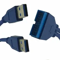 2126 BKYHW материнская плата 20Pin кабель адаптер 19 Pin USB удлинитель