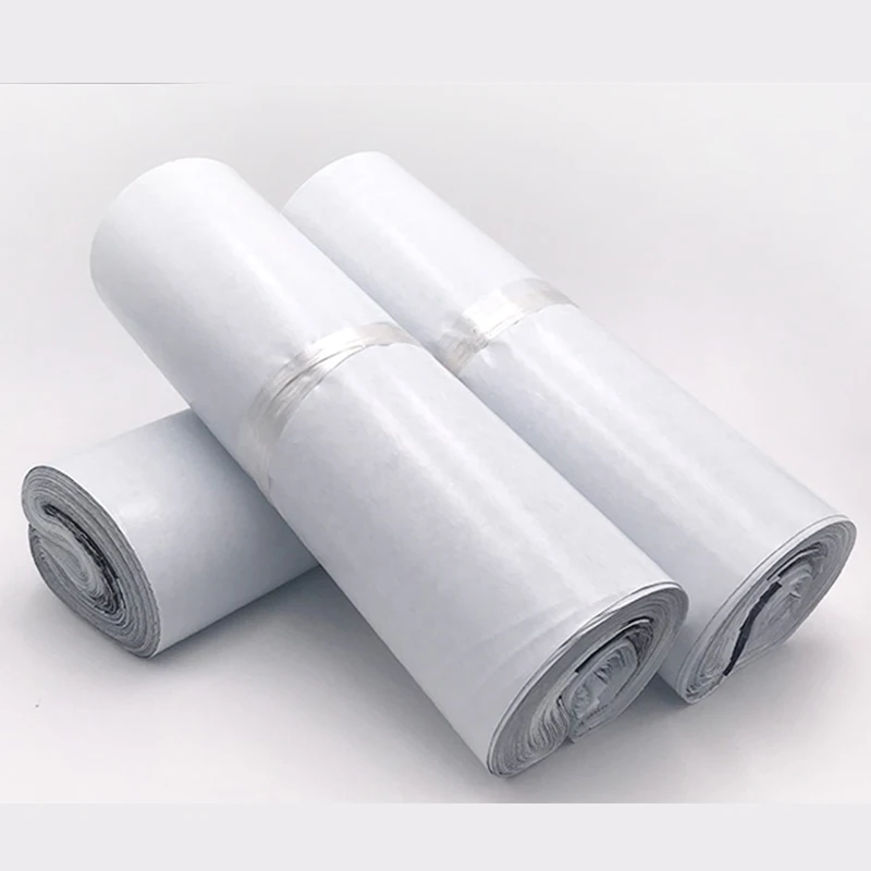 

100 pcs White Self-seal Adhesive Courier bags Storage Bags Plastic Poly Envelope Mailer Postal Shipping Mailing Bags Mail bag