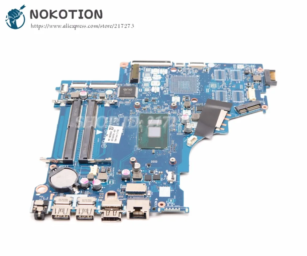 NOKOTION 924751-601 924751-001 CKL50 LA-E801P основная плата для hp Pavilion 15-BS Материнская плата ноутбука SR342 I5-7200U Процессор UMA MB