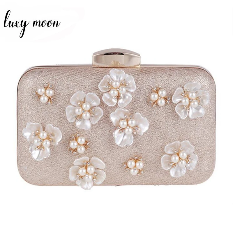 

100% Handmade Evening Bags Elegant Flower Day Clutch Wedding Bag Beautiful 3D Flower Evening Bag Bridesmaid Handbags Totes