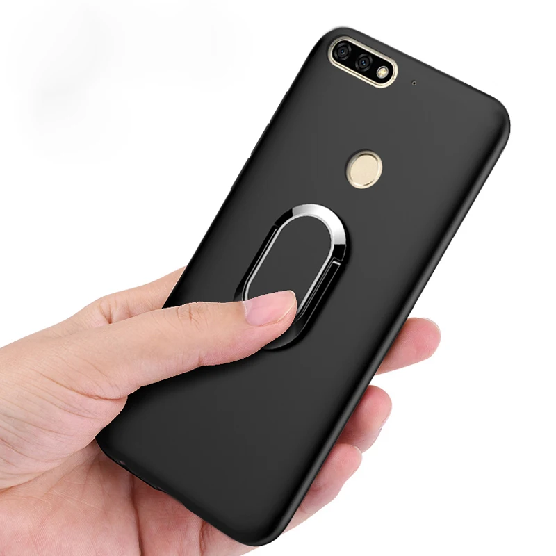 Honor 7C AUM-L41 Russia Version 5.7 inch Case luxury Soft Black silicone Funda for Huawei Honor 7C 7 C Honor 7C AUM-L41 Cover huawei waterproof phone case