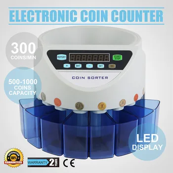 

Electronic coin counter machine Coin Counter UK Automatic 270 coins/min Batch Counting Coin Counter Sorter