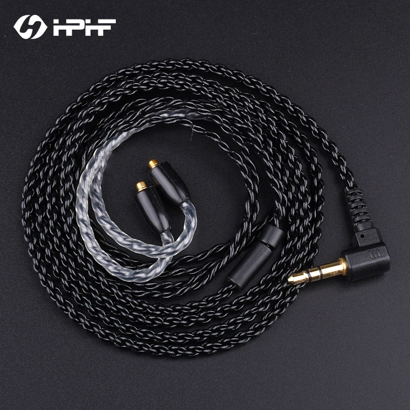 HPHF DIY MMCX SE535/SE215 Сменные кабели для наушников OCC 3 5 мм разъем с заушником Westone W60 PRO UE900