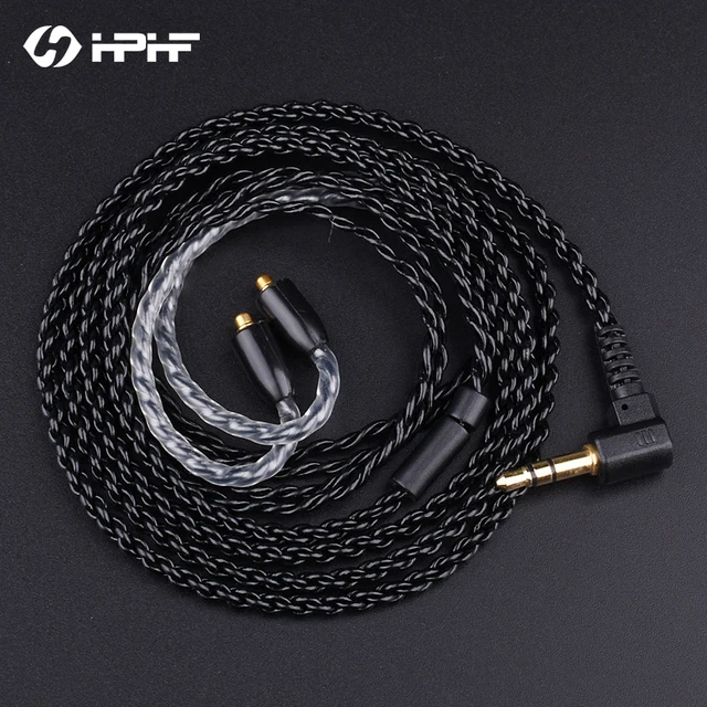 $US $14.27  HPHF DIY MMCX SE535/SE215 Replacement Cables Headphone Cords OCC 3.5mm Plug With Earhook for Weston