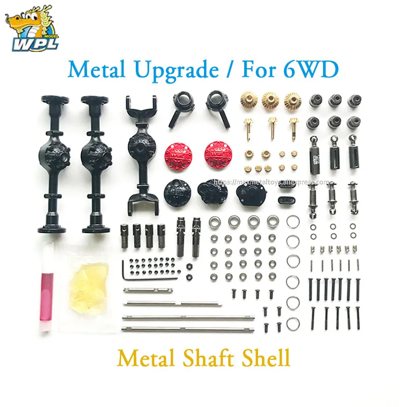 Najtaniej WPL Upgrade pełna metalowa część zamienna oryginalna WPL OP dopasowanie dodatki metalowe skrzynia biegów dla WPL B14 B16 B24 C14 C24 B36 WPL oficjalna