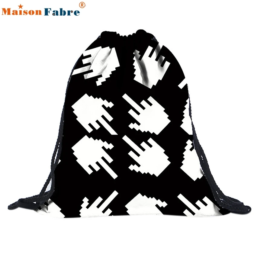 

High quality Unisex Emoji Backpacks 3D Printing Bags Drawstring Backpack