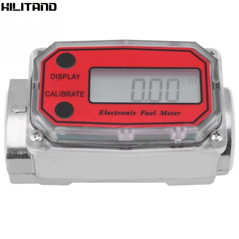 

15-120L/min 1" NPT Turbine Flow Meter Diesel Fuel Flowmeter Electronic Flow Indicator Meter