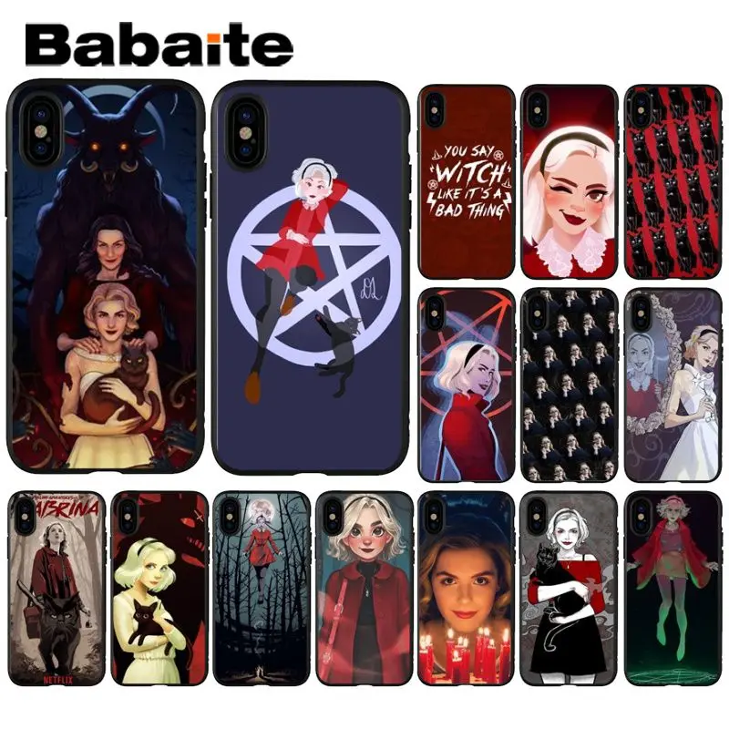 Babaite Chilling adventures of Sabrina TPU Мягкий силиконовый черный чехол для iPhone X XS MAX 6 6s 7 7 plus 8 8 Plus 5 5S SE XR