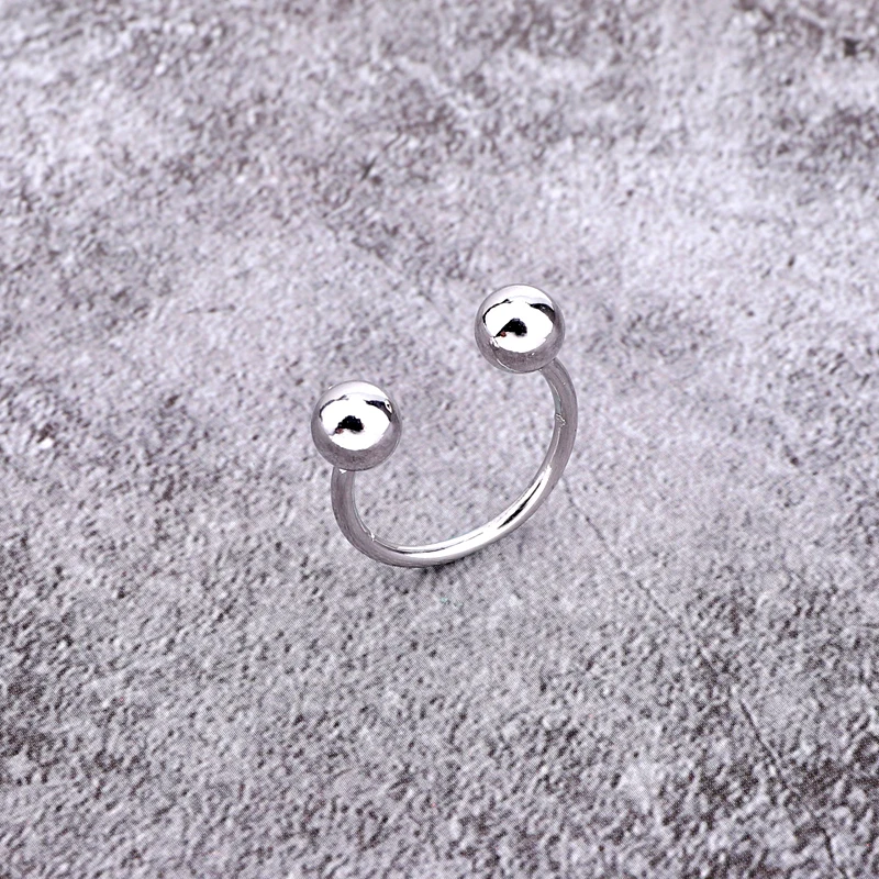 Женское кольцо с круглыми шариками Anillo R4 1 шт. простое металлическое неровными