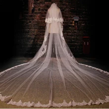 Don's Bridal Горячая 3 м-5 м ширина 2,5 м-3 м вуали с гребешком 2 слоя свадебная вуаль свадебные аксессуары; Фата
