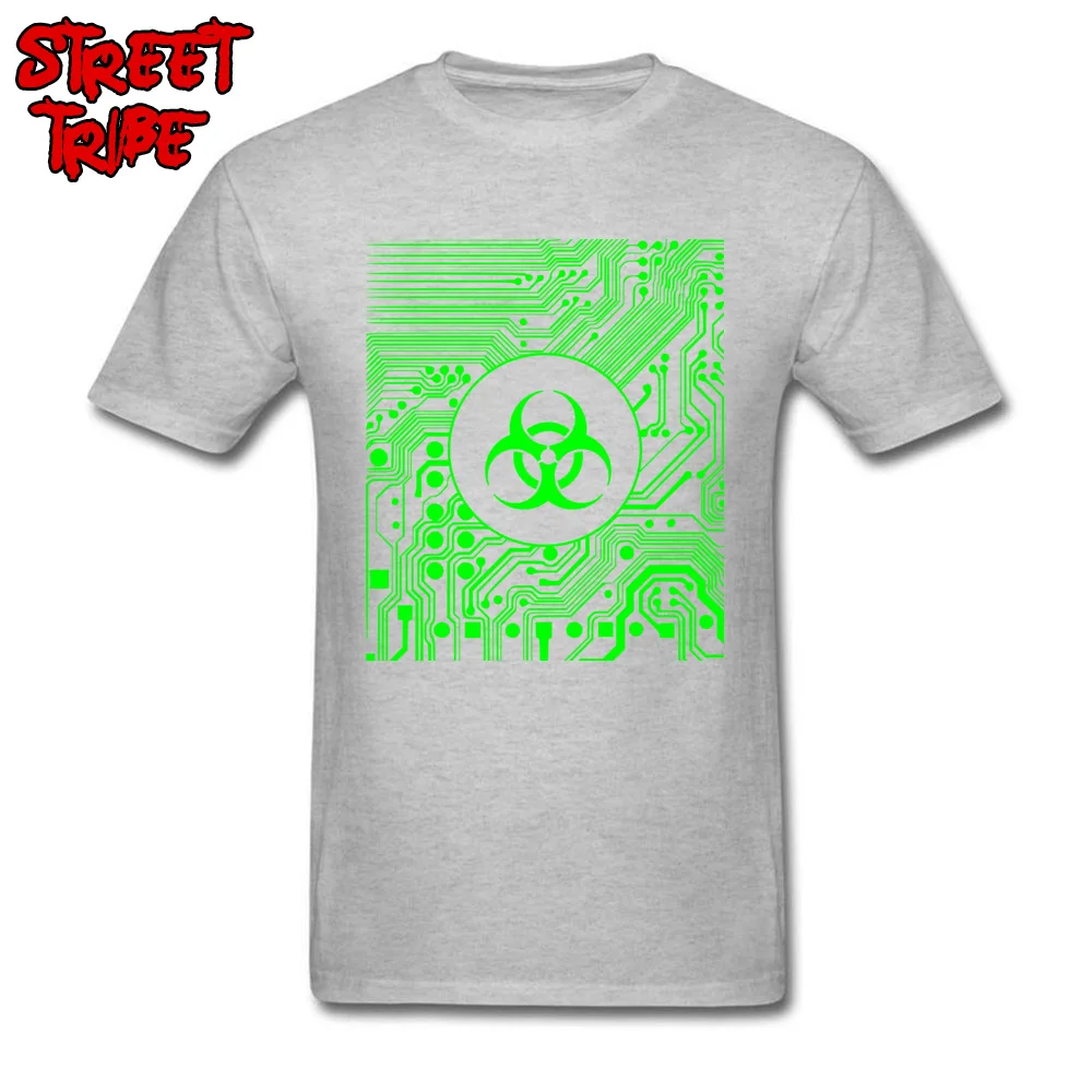 100% Cotton Men Short Sleeve comfortable T Shirt cosie Tops Shirts Slim Fit Group O-Neck Tees Drop Shipping Cyber goth Biohazard Green grey
