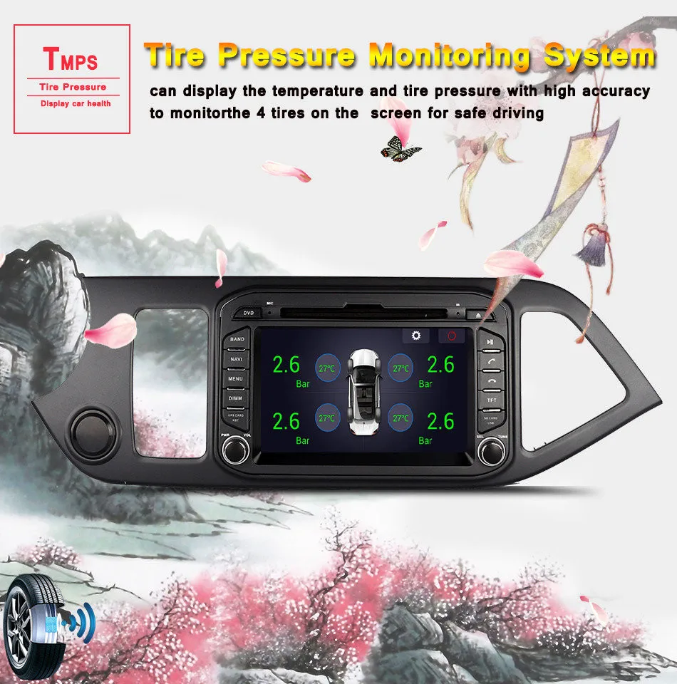 Perfect 4GB RAM 4G WIFI Android 9.0 Octa Core DAB+ RDS Car DVD GPS Radio Player For Kia Picanto Morning 2011-2016 Tape Recorder 14