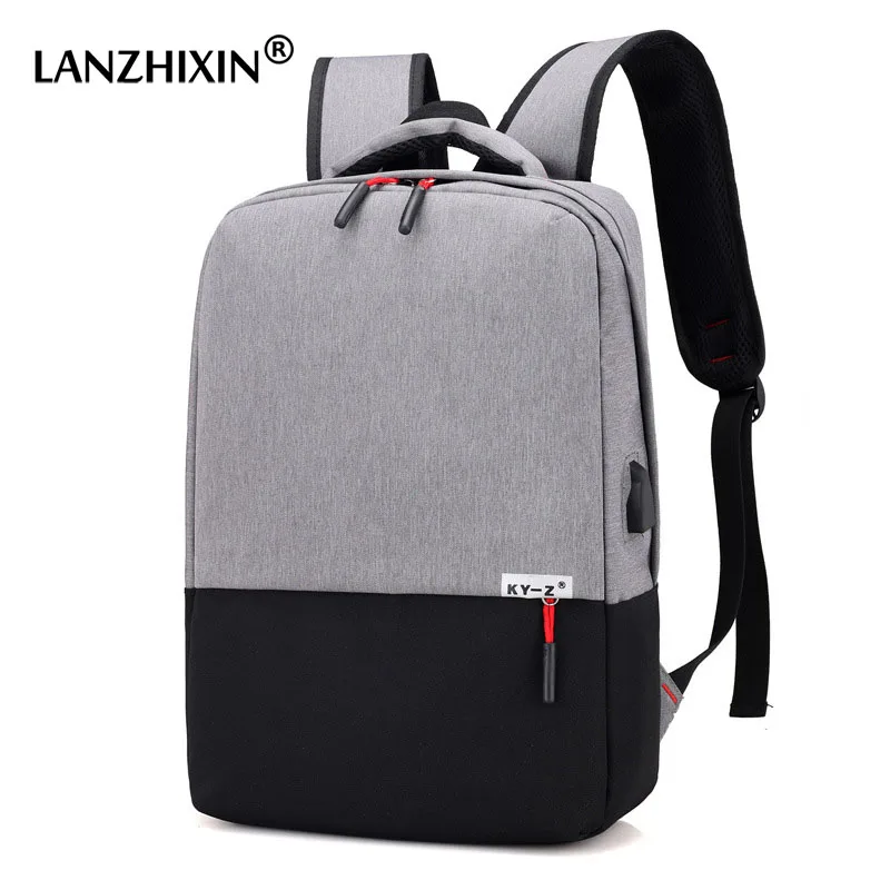 

Anti Theft USB Laptop Backpack Men 2018 New Patchwork Student School Bags for Teenage Girls Business Laptop Backpacks Women Bag
