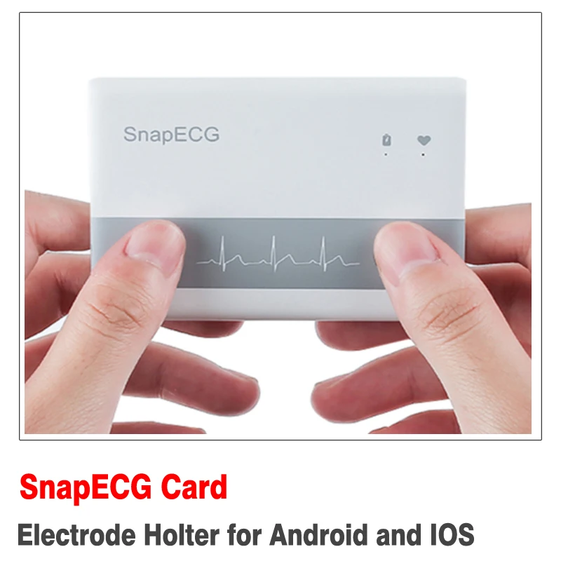 

ECG Card Monitor Latest Wireless Bluetooth 4.0 Support Mini ECG Machine Measurement Electrode Holter Card Charging type ECG