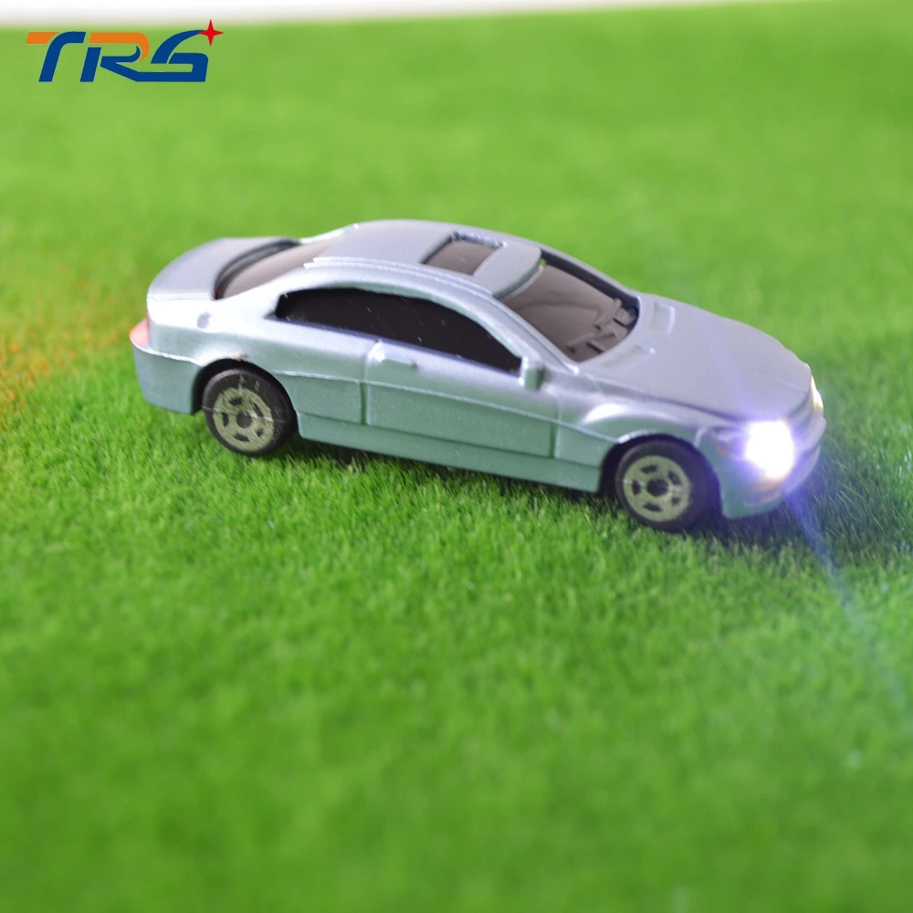 20 шт. 1:100 Масштаб Модель автомобиля со светодиодный подсветкой Миниатюрная модель игрушечный автомобиль детские игрушки