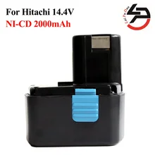 Power Tool Batterie pour Hitachi 14.4 V 2000 mAh NI-CD Rechargeable pour DS14DVF3 EB1414S EB1412S, EB1414, EB1414L,, CJ14DL, DH14DL