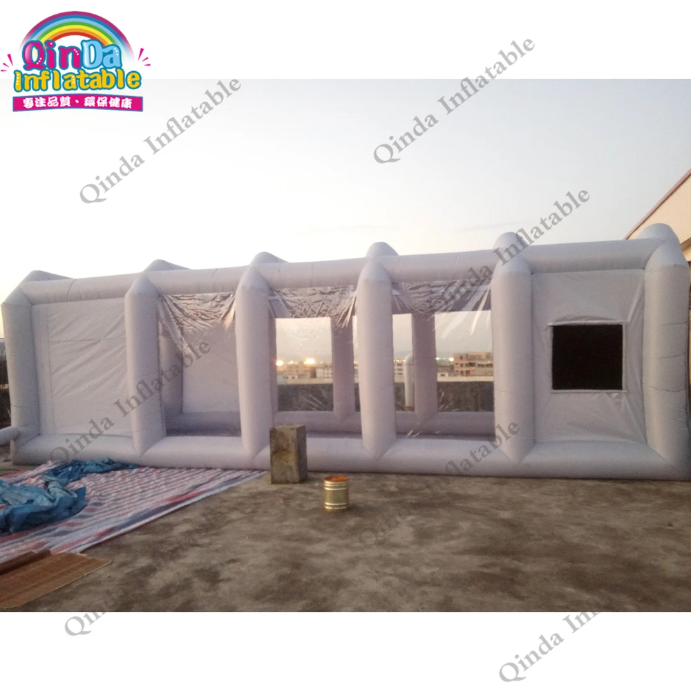  Oxford cloth mobile work station car painting room 8m inflatable spray booth tent for car painting