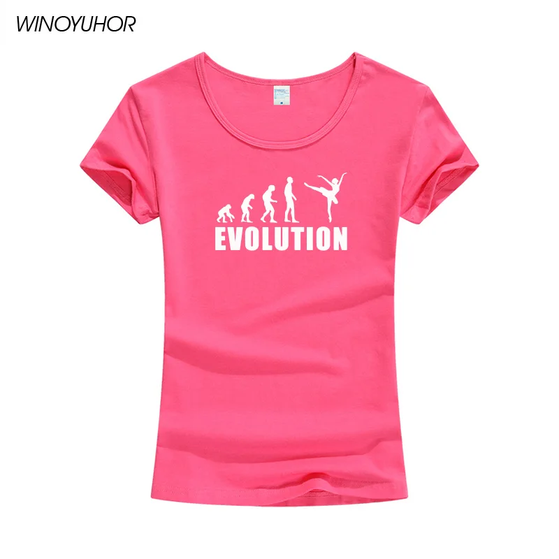 Эволюция балетной танцовщицы футболка женская летняя забавная короткий рукав женские топы модная повседневная футболка брендовая одежда