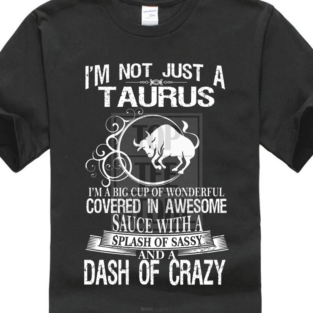 

New Metal Casual Shirt Short Sleeve Top Zodiac Signs Sassy Taurus Humor Men'S T Shirt Crew Neck T Shirt For Men