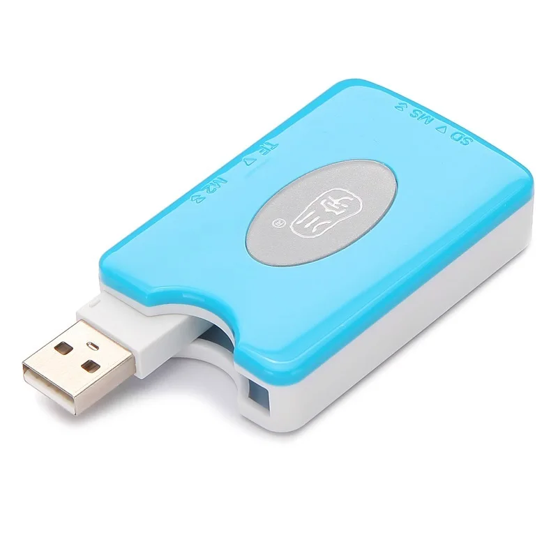 Все в 1 высокое качество считыватель карт памяти смарт для SD/SDHC MMC/RS MMC TF/MicroSD MS/MS PRO/MS