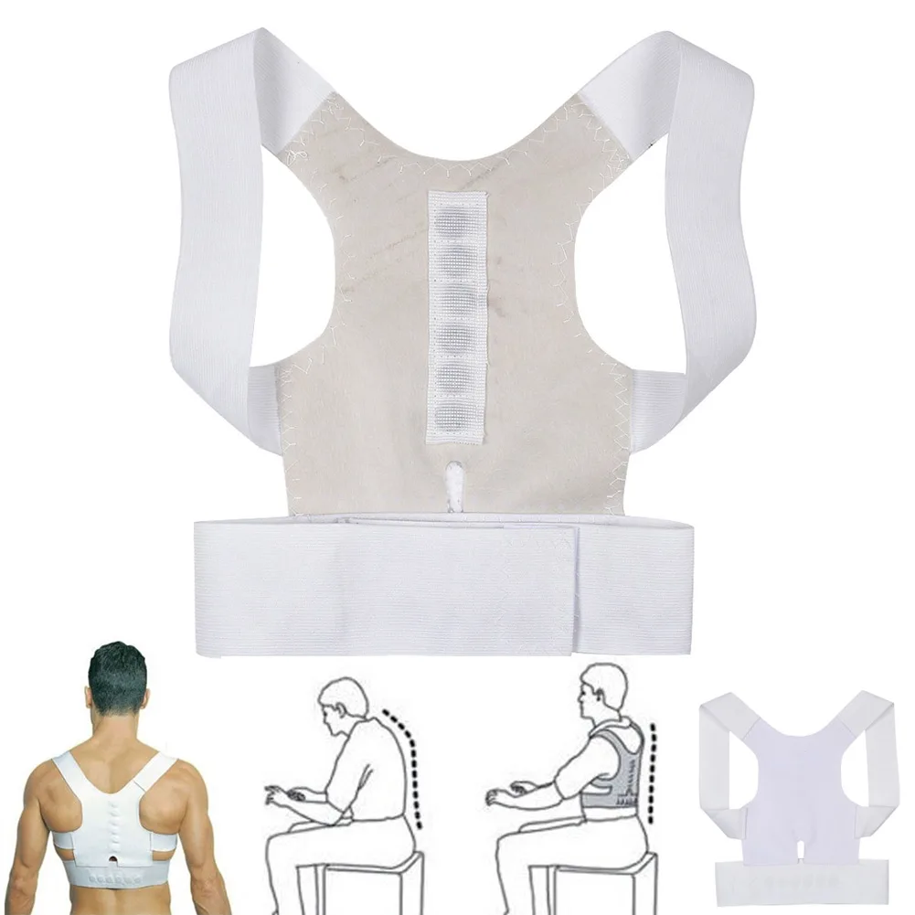 

Power Magnetic Posture Humpback Support Corrector Back Brace Belt Magic Strap Drop Ship