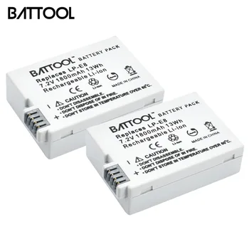 

2Packs 7.2V 1800mAh LP-E8 LP E8 LPE8 Li-ion Camera Battery For Canon EOS 600D 650D 550D 700D T4i T5i Rebel T2i Bateria DSLR