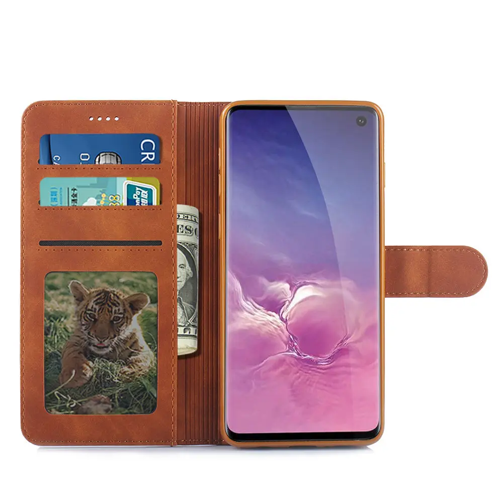 Чехол для samsung galaxy S10 5G, Роскошный кожаный флип-бумажник, чехол для телефона samsung galaxy S10E, чехол для samsung S10 Plus