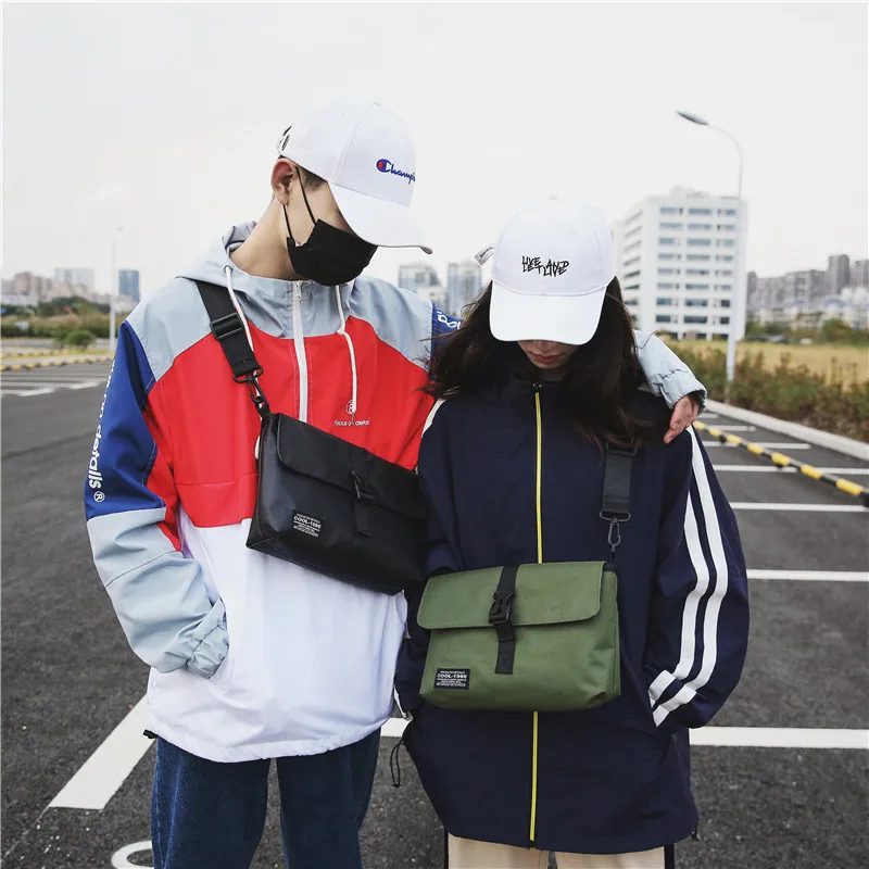 

Unisex Street Trends Shoulder Messenger Bags Oxford Leisure Female Crossbody Bag Travel Man Small Square Bag