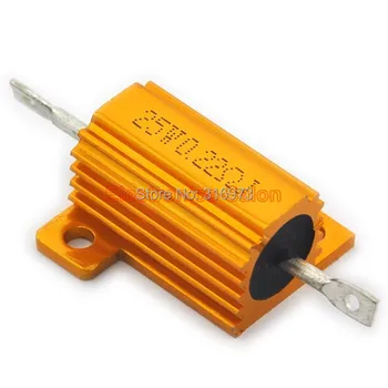 

(20 pcs/lot) 0.22 OHM 25W Wirewound Aluminum Housed Resistor, 25 Watts.