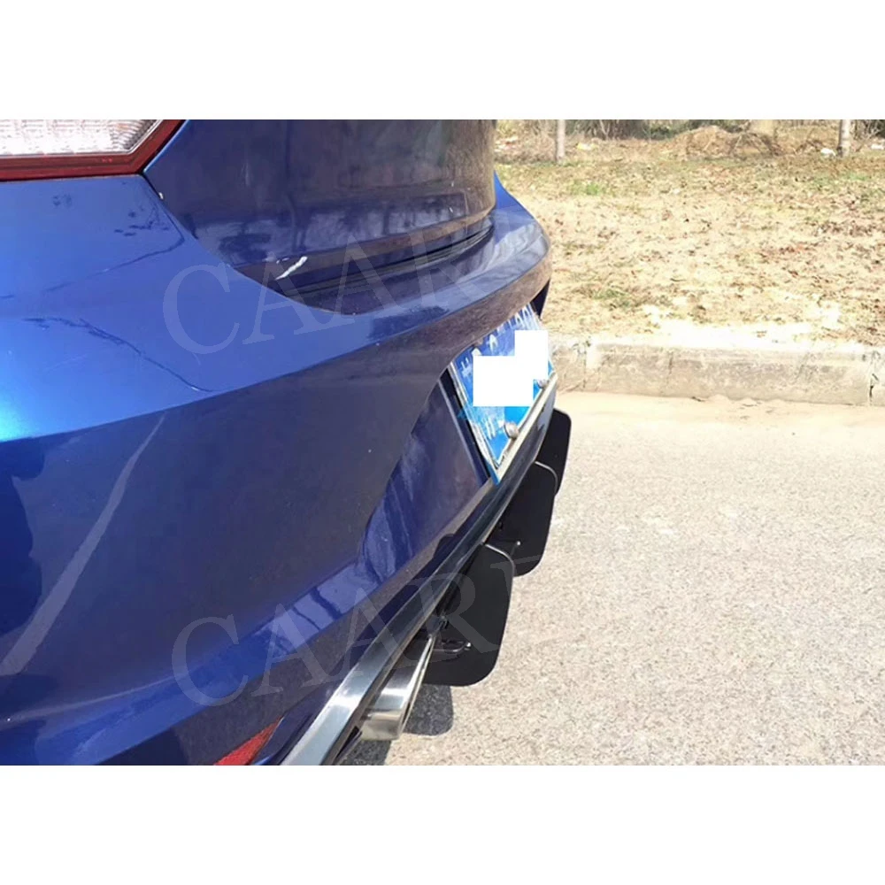 Для Polo ABS задний диффузор для губ брызговик пластина для VW Polo GTI Углеродные волоконные плавники в стиле акулы бампер для автомобиля Стайлинг