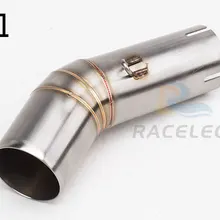 Глушитель двигателя мотоцикла, выхлопная труба среднего соединения для GSXR600 GSXR750, выхлопная труба 2011- K11